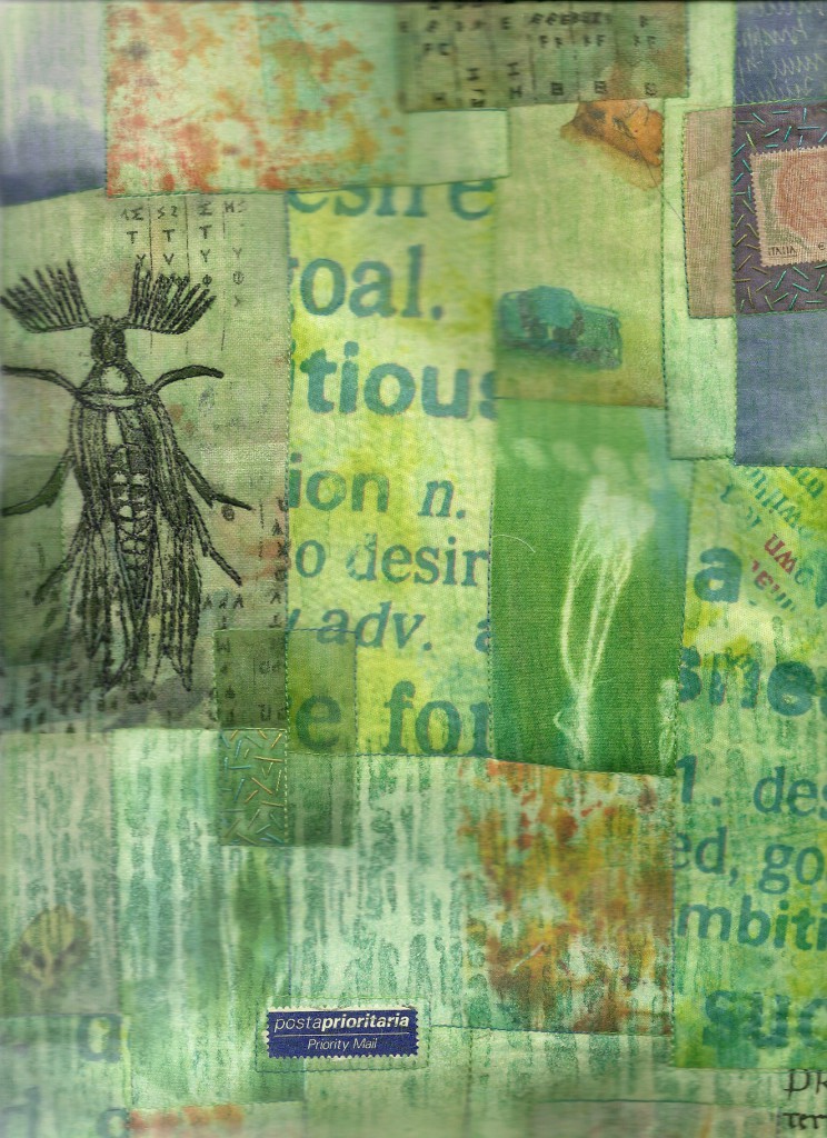 Collage mit Käfer